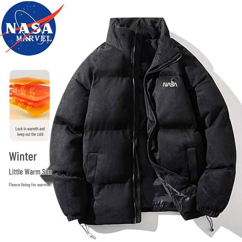 

NASA MARVEL Men s Suede-Effect Padded Winter Jacket 2XL