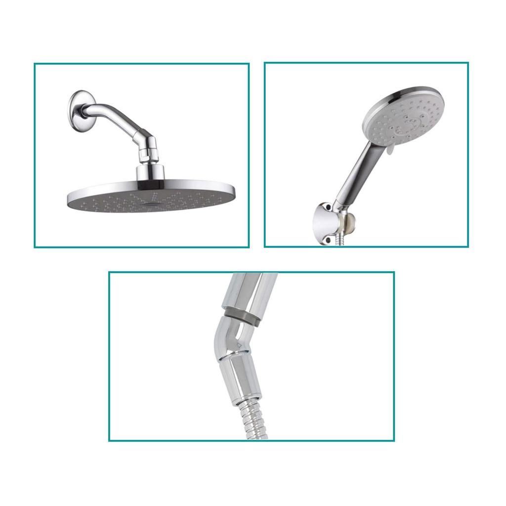 G1/2 Shower Elbow Adapter Coupling Bathroom Fixtures Durable Rustproof Chrome Plate Finish Copper
