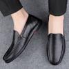 Hollow Out Leather Penny Loafers Men Moccasins 2025 Luxury Mens Casual Shoes Breathable Slip On Flats Male Driving Shoes