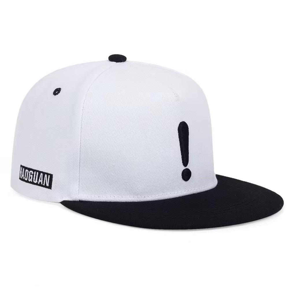 Flat Brim Embroidered Baseball Hat Street Style Hip Hop Hat Trendy Sunshade Hat  Unisex Street Wear