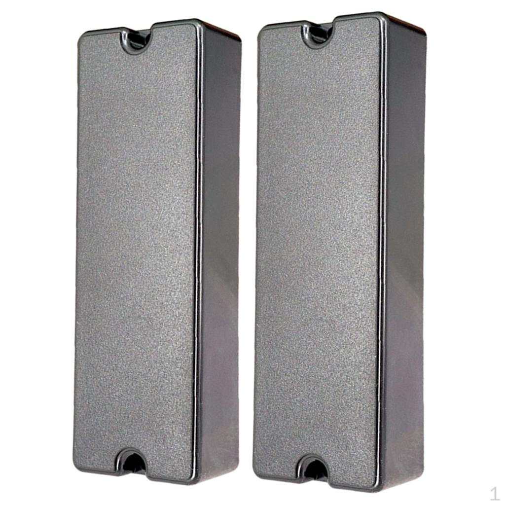 

2x Seal Pickup cover two Hole for 6 strings Electric Bass Replacement