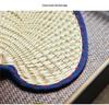 Hand-Woven 3DWF Large Brown Palm Leaf Fan: Portable Summer Cooling & Mosquito Repellent
