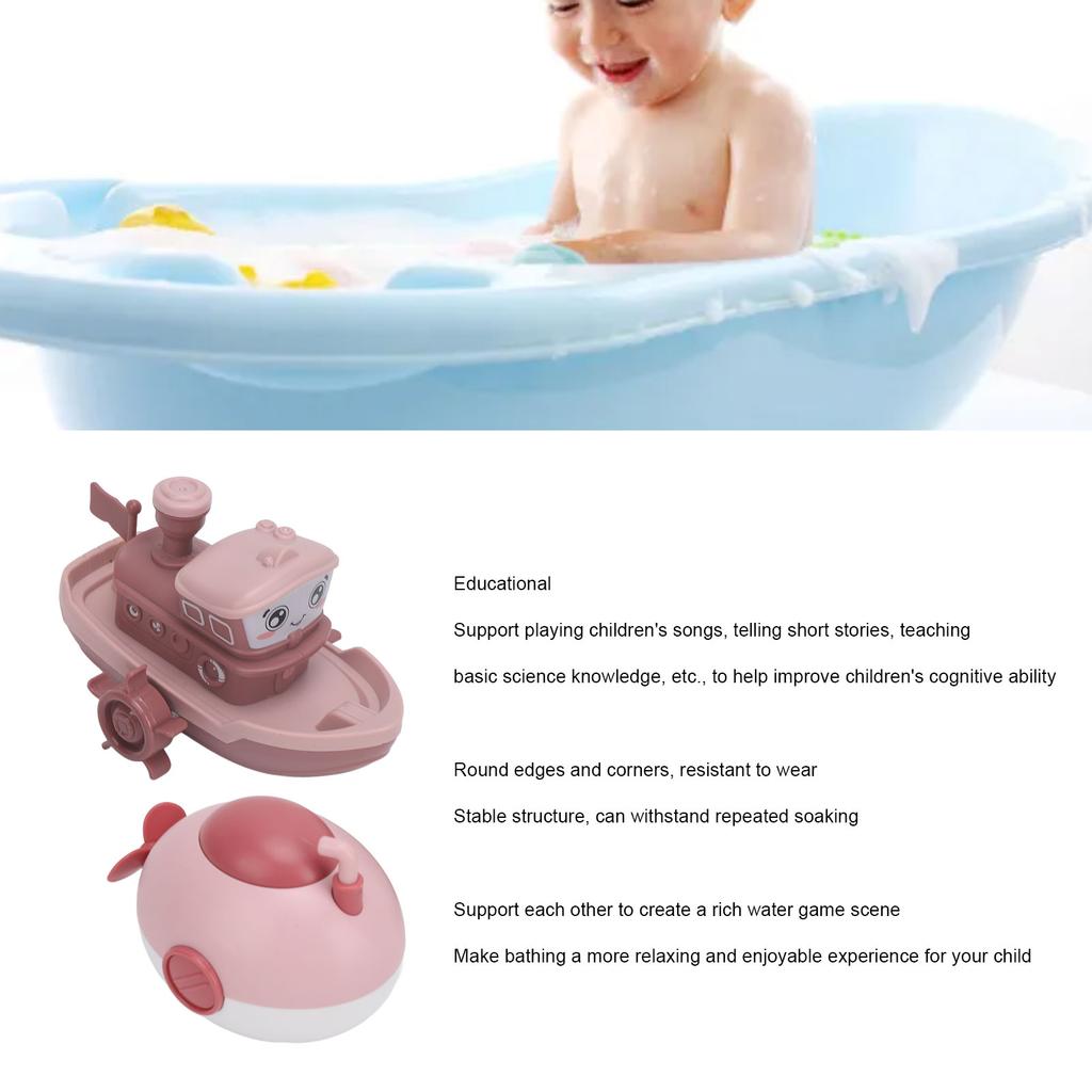 Baby Bath Toy Set Mechanical Bath Water Play Educational Fun Toys Dynamic Interactive Bathtub Shower Toy for Children Preschool