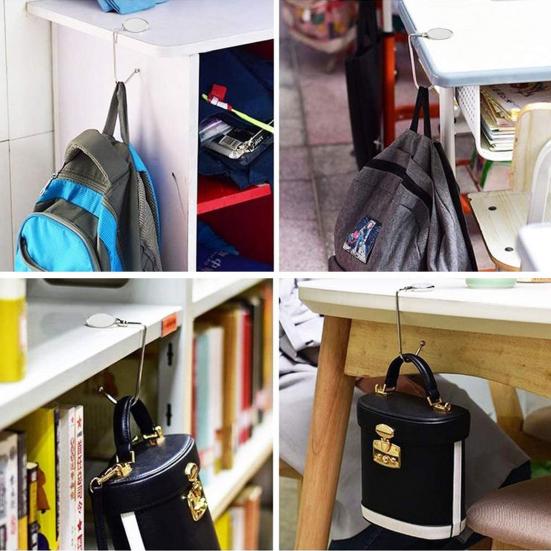 6Pcs Good Load-bearing Fireplace Stockings Hanger Stable Zinc Alloy Handbag Holding Stockings Hook Home Decor