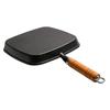 Cast iron steak frying pan uncoated non-stick household stripes