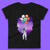 Astronaut Space Planets Balloons Womens T-Shirt Mens Tops Tees Unisex
