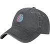 Brain Hemispheres Graphic Washed Baseball Cap Unisex Cotton Adjustable Low Profile Dad Hat