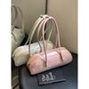 Korean simple solid color PU bag women's new high-end baguette bag 2025 spring and summer versatile axillary shoulder bag