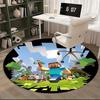 Minecraft Character Chair Mat Round Rug Office Carpet, Non Slip, Suitable for Living Rooms, Bedrooms Decor 1205571a