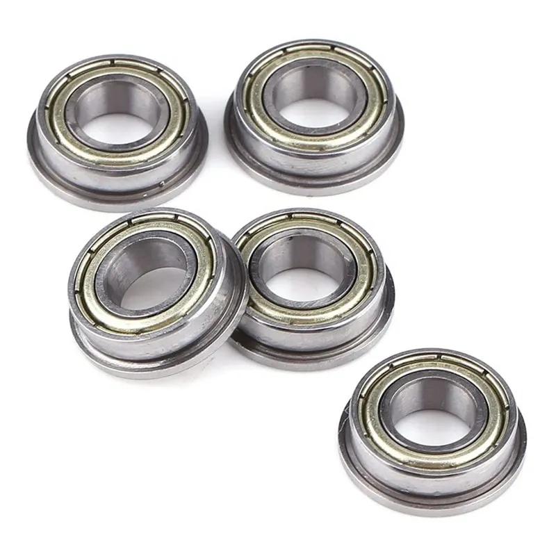 10 Adet F688ZZ Flanşlı Radyal Bilyalı Rulman Metal Çelik Çift Korumalı Flanşlı Bilyalı Rulman, Motor İçin 8 X 16 X 5Mm