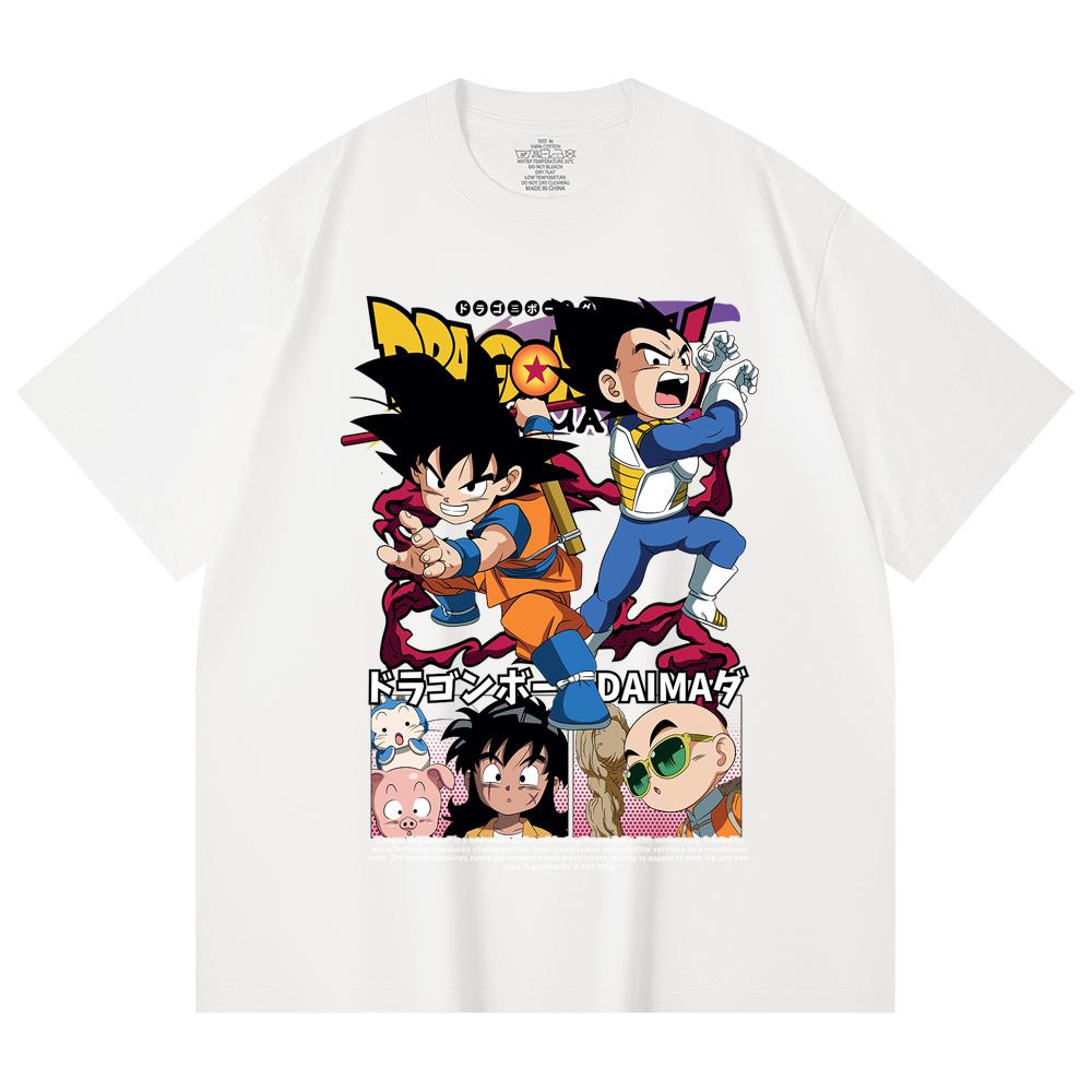 230 Gsm 100% Cotton Dragon Ball V1 Daima Print Unisex Heavy Cotton T Shirt
