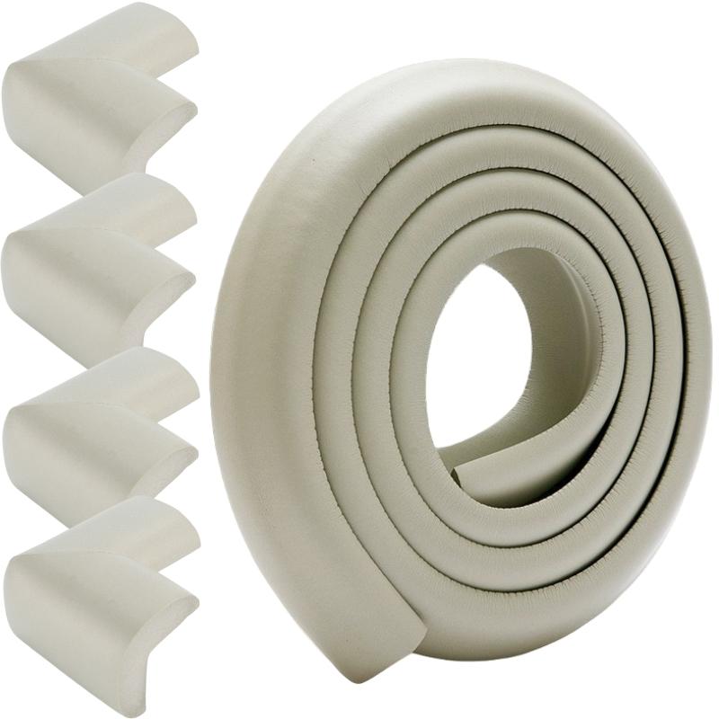 1Roll Baby Safety Table Corner Protector Strip with 4 Self Adhesive Corner Guards Soft NBR Foam Baby Proofing Edge Corner Guards