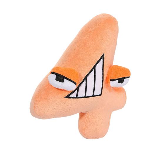 

20 см Изысканный мультяшный компаньон Уютный сенсорный декоративный коврик с цифрами Детская мягкая кукла игрушка Детский подарок Цифровое обучение 4