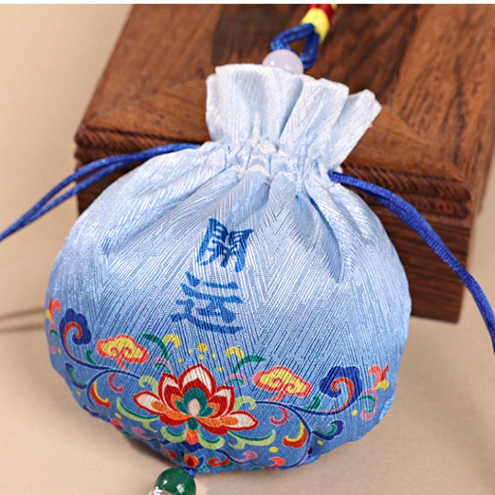 Brocade Chinese Style Blessing Pouch Lucky Drawstring Empty Bag  Hanfu Accessory