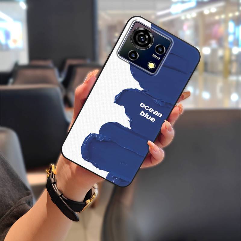 Phone Pouch Dirt-resistant Phone Case For ZTE Blade V50 Vita Graffiti Soft case Durable Anti-knock Silicone Cartoon Cute
