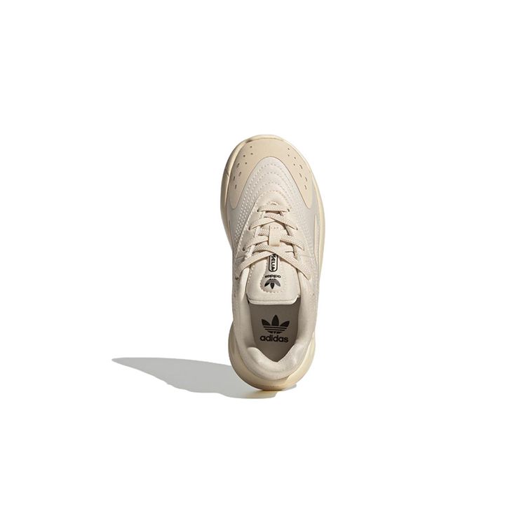 Adidas Originals Ozelia El C Low Top Durable Casual Shoes Kids Sneakers Beige GW7213