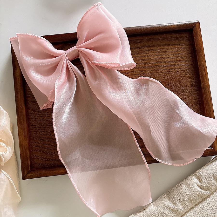 The Little Mermaid Glitter Bow Hair Clip - Elegant Women's Accessory