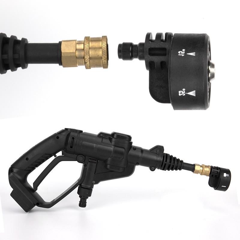 Wireless Portable High Pressure Car Washer with Lithium Battery and 6-in-1 Multifunctional Nozzle.