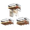 Hanging Storage Rack Kitchen Multi-functional Storage Organizer Stainless Steel Home Decorations