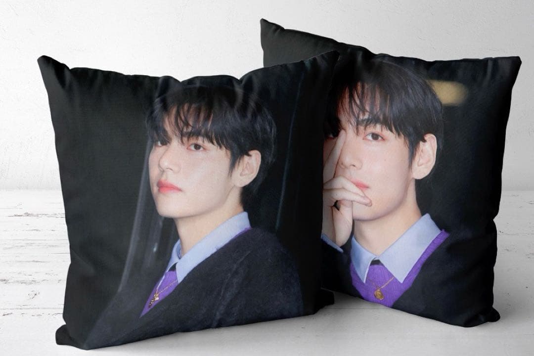 [USED] BTS cushion cover, CELINE, featuring Taehyung (V)