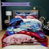 Cookie Run Kingdom Pattern Bedding uilt Set uilt Cover Pillowcase Home Decoration Birthday Gift (1 * duvet cover + 2 * pillowcase without core)16