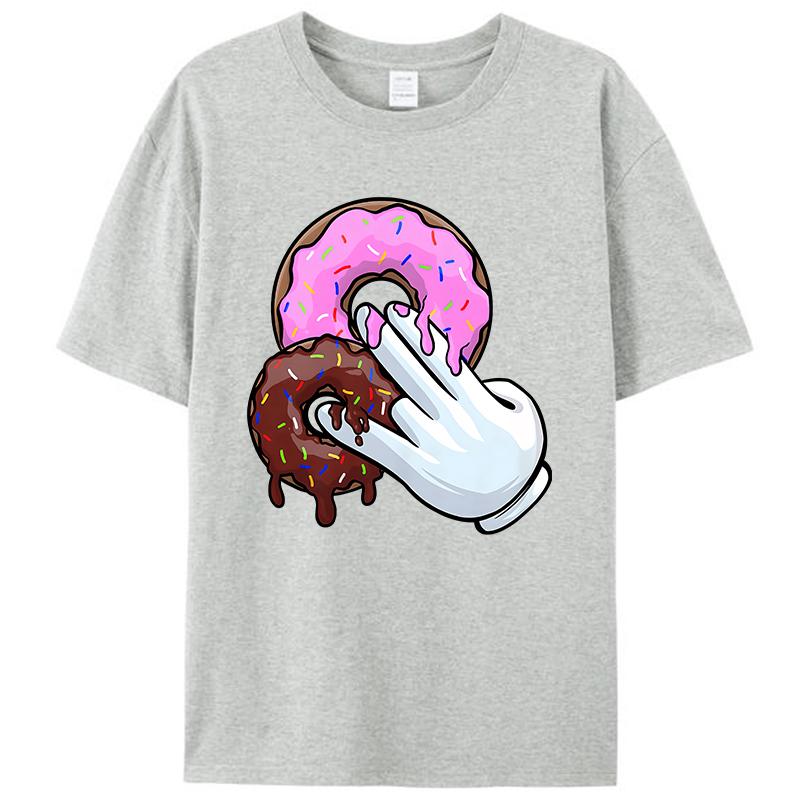 Donuts Two In The Pink One In The Stink Humor Women Men's T-Shirt Funny Memes Joke Vintage Graphic Tee Shirts Tops Novelty Gifts