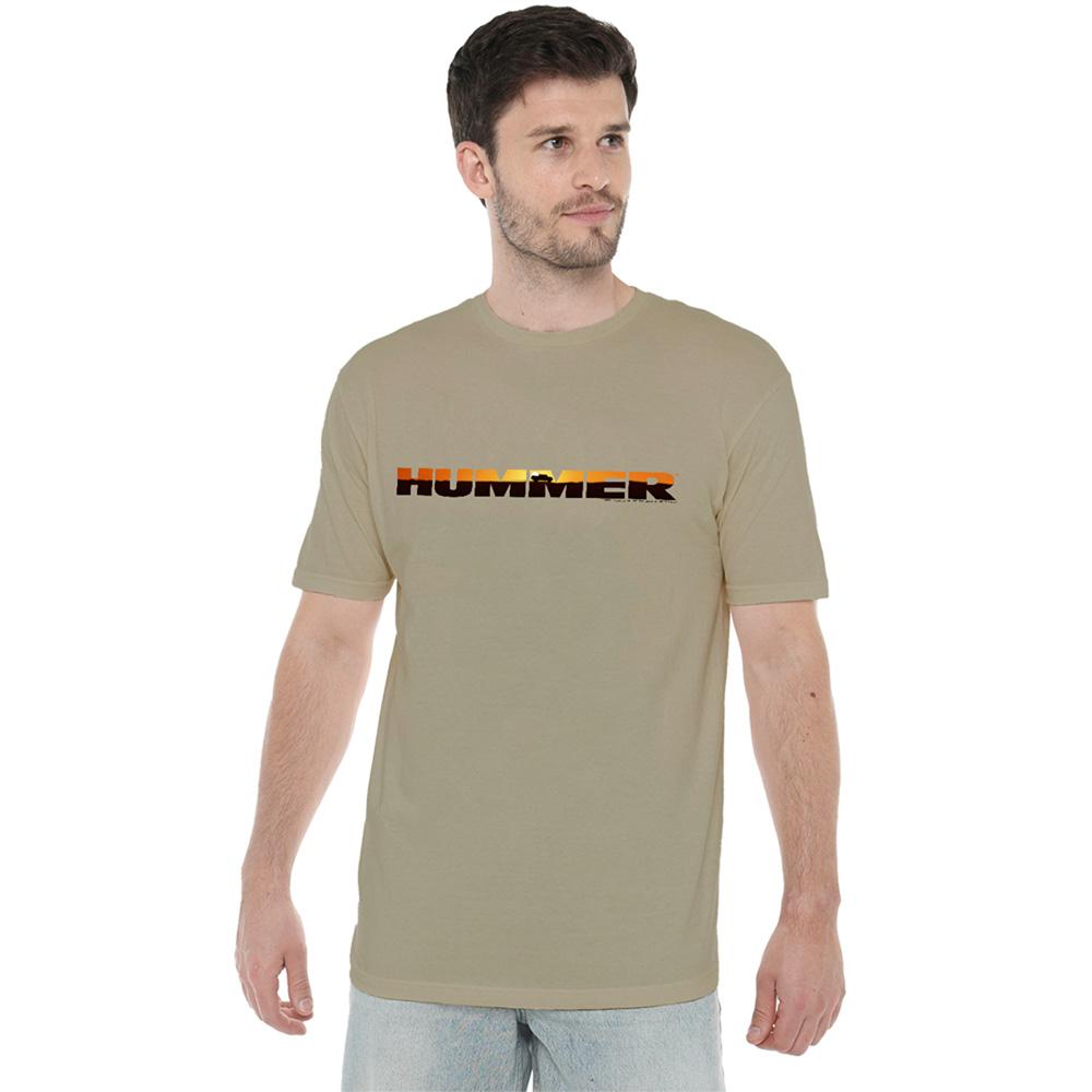 Hummer Unisex Adult Sunset Logo T-Shirt