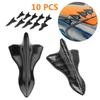 10 peças de fibra de carbono padrão carro auto tubarão barbatana difusor vórtice gerador asa teto spoiler bump acessórios peças