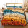 Bedclothes Kids Yellow Deer Bedding 100% Microfiber Fabric Full Size Bedset Children's Birthday Gifts Duvet Cover Bed Comforter