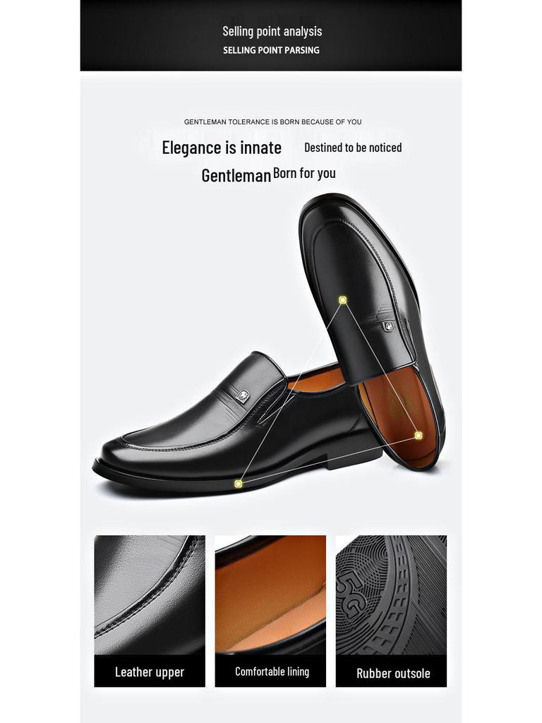 Men's Breathable Genuine Leather Hollow Sandals - Soft Sole, Non-Slip, Perfect for Summer and Business Wear