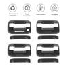 8x Car Exterior Door Handle Trim Cover Decor for Ford F150 2009-14 Carbon Fiber