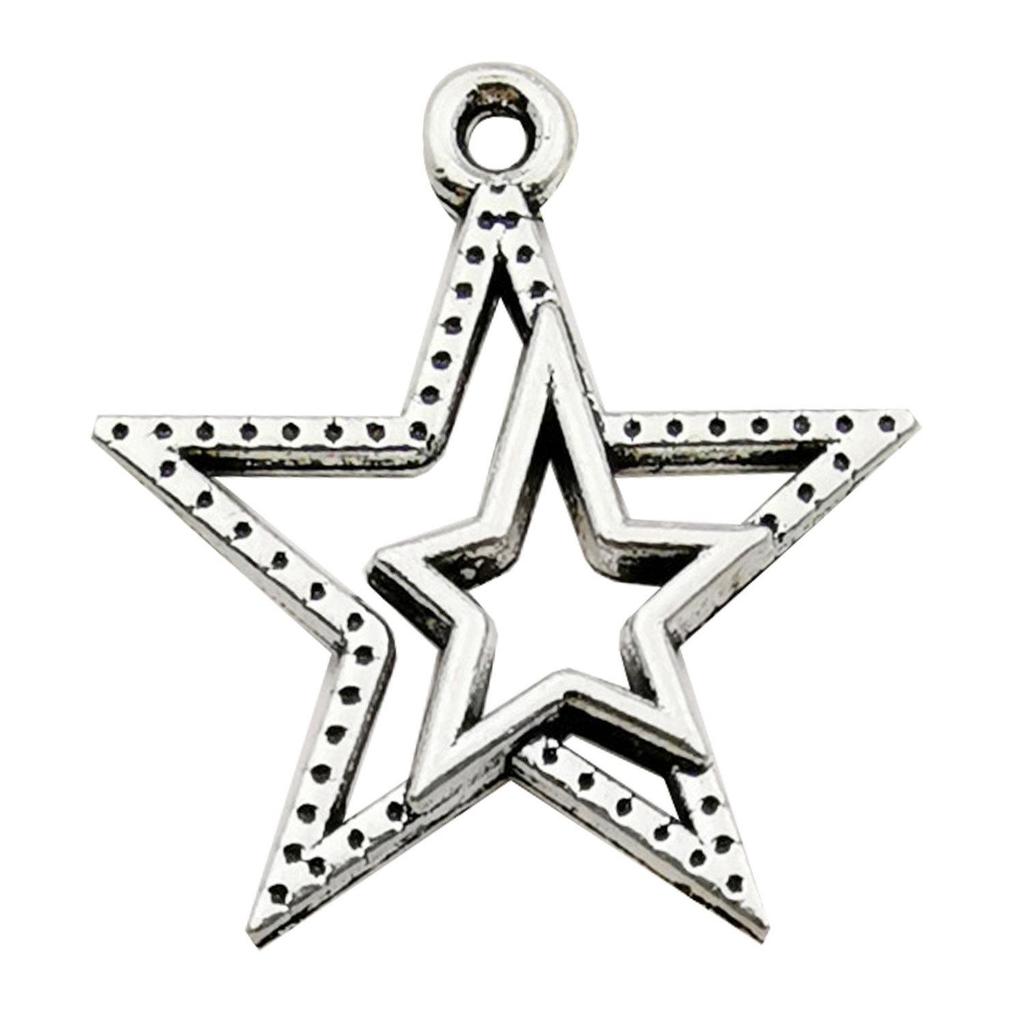 Retro Alloy Star Moon DIY Necklace & Earring Charms