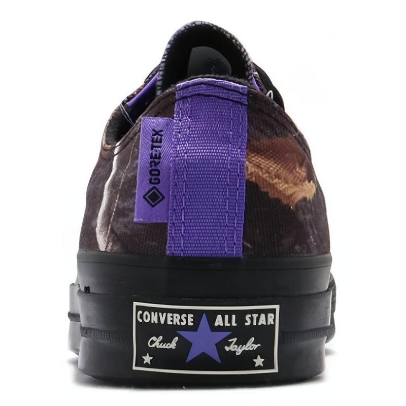 Converse 1970s Chuck Taylor All Star Gore-Tex Comfortable & Stylish Low-Top Espadrilles Unisex Purple Print