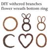 Natural Rattan Wreath Frame Dispaly For DIY Projects Rustic Style Vine Hoop For Front Door Or Wall Decoration