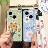 Protective Anti-knock Phone Case For Tecno POP9 4G/Spark GO 1/KL4 Flower Phone Holder Ring Kickstand Dirt-resistant