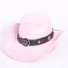 Popular European and American Classic Suede Western Cowboy Hat Men's and Women's Fashion LO Style Peach Heart Cowboy Hat