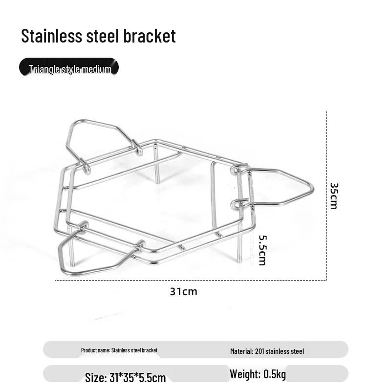 Foldable Stainless Steel Outdoor Wood Stove & Grill