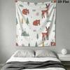 Cute Cartoon Wall Tapestry Aesthetic Wall Hanging Printed Fabric Blanket Decorative Tapestries for Bedroom Living Room Home Decor