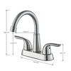 Wanmivezlo Integrated Basin Brass Sink Faucet With Double Handle Hot And Cold Water Deck Installation Wash Basin Faucet