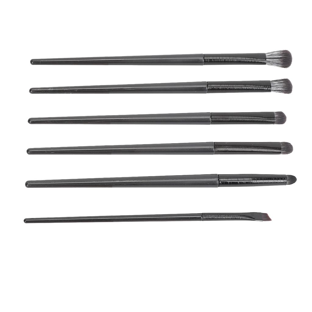 6pcs Eye Shadow Brushes Soft Fluffy Hair Easy Coloring Comfortable Grip Detail Makeup Brush Kit for Eyes