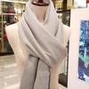 Knitted Solid Wool Blend Muffler E19F1NM101