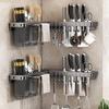 Wall Mounted Cutter Holder 90 Degree Rotation Foldable Wall Organizer Chopsticks Cage  Kitchen