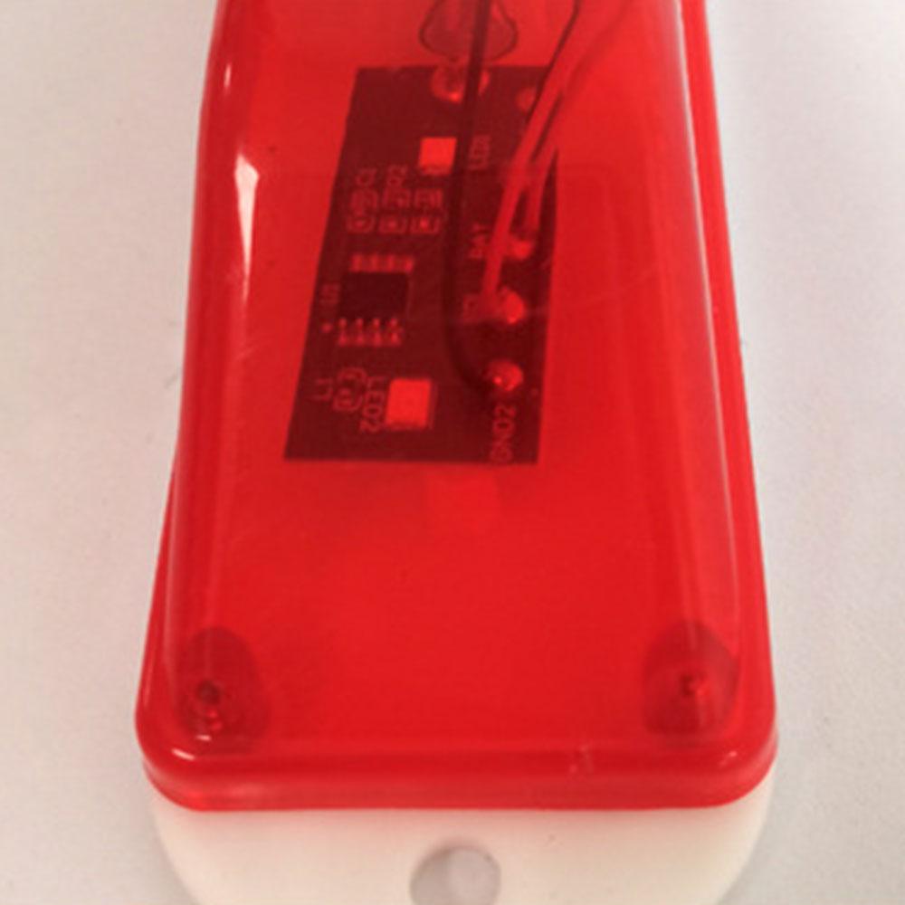 1 Stück Auto-Solar-Warnleuchte, rotes und gelbes Leitplankenzaun, reflektierender Cursor, Nachtblitz, Solar-Umrisslicht