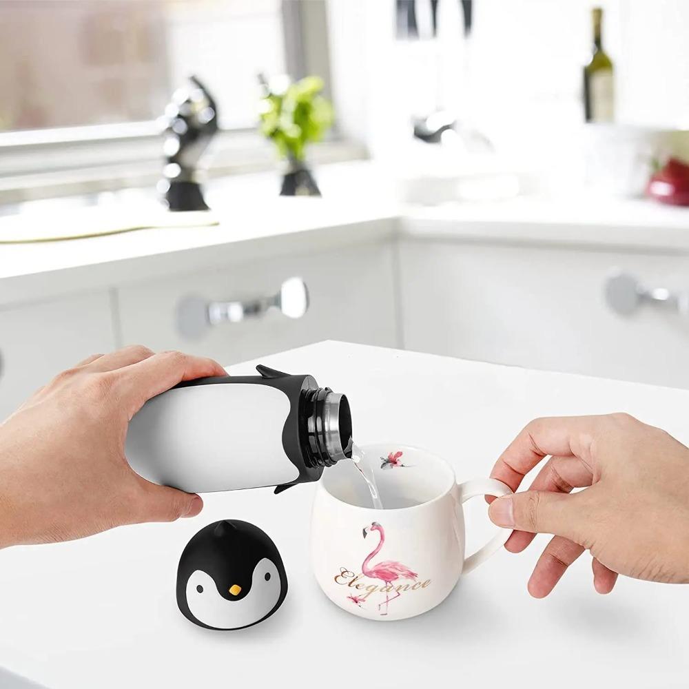 280ml Penguin Insulating Bottle Stainless Steel Vacuum Water Bottle Penguin Thermos Bottle Kids