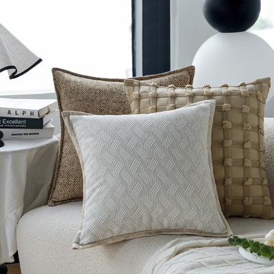 Krémový styl Lehký luxus Luxusní povlak na polštář Polštář Obývací pokoj Pohovka Ložnice Okno v arkýři Polštář Polštář Opěrka zad