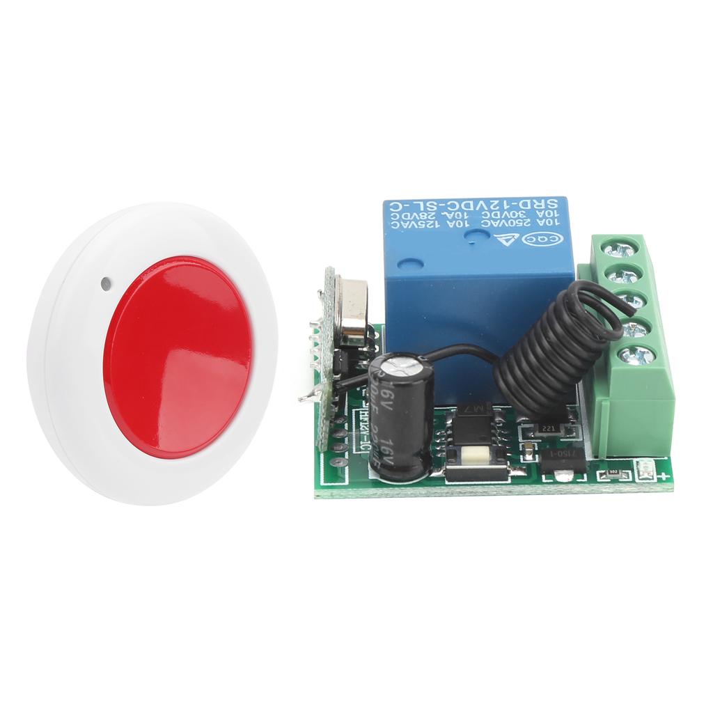 DC12V 433MHz Single Channel Relay Remote Control Wireless Switch Receiver Transmitter Kit Easy Operation