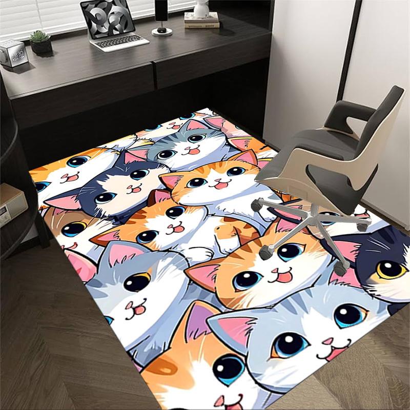 1PC cat wallpaper Extra Large Non Slip Floor carpet, Office, family, Studio   Large Area Rug Indoor Rugs, Bold Statement Piece