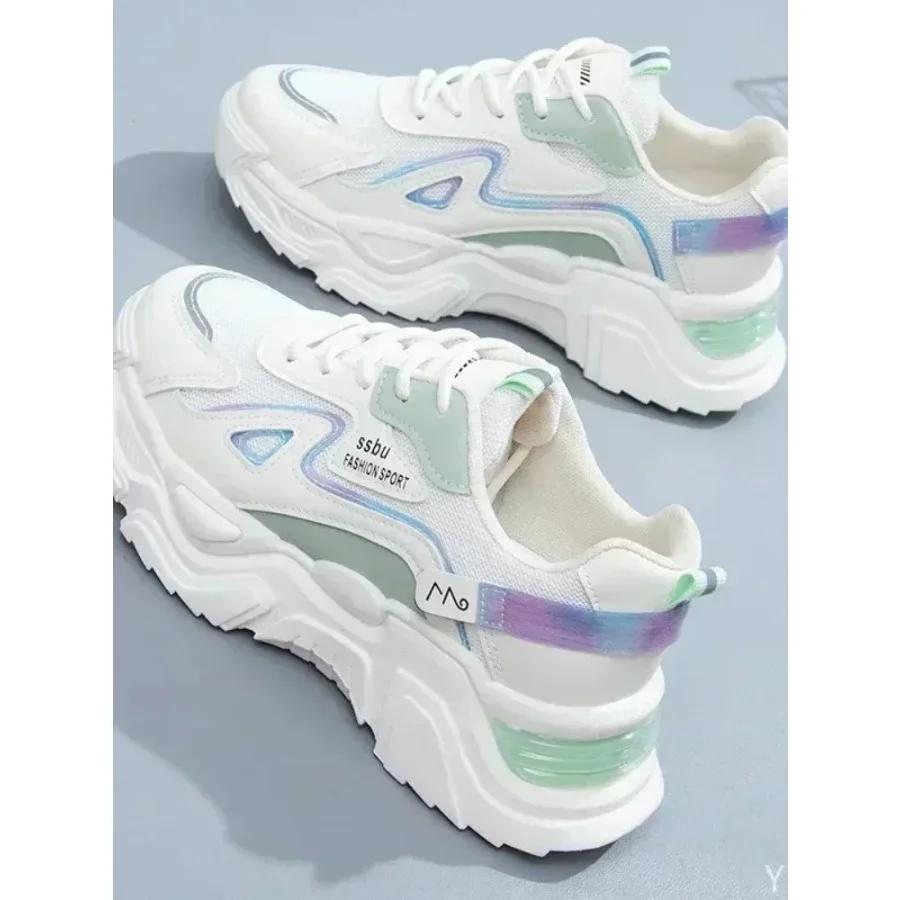 2025 Sneakers Women Platform Flat Shoes Woman Shoes Green Casual Trainers Ladies Chunky Sneakers Women Shoes zapatos de mujer