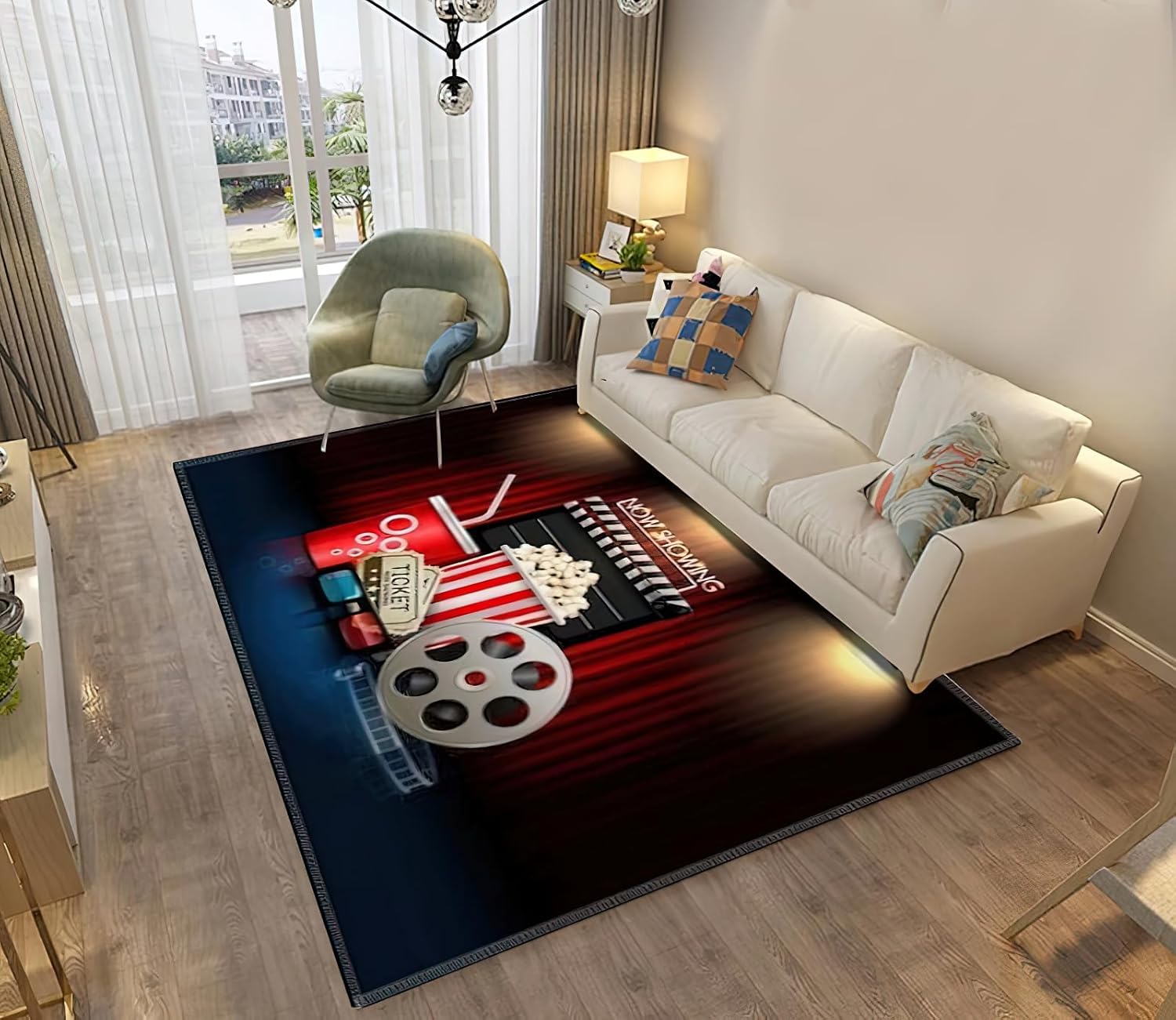 

Geometric Crystal Velvet Area Rug – Modern Minimalist Light Luxury Carpet, Non-Slip Stain Resistant for Living Room & Bedroom 60*90cm