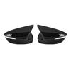 Car Rearview Mirror Cover Suitable for Mazda CX-5 Bright Black Carbon Fiber Pattern Mirror Housing Car Accessories
